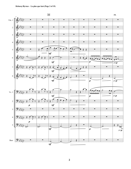 Claude Debussy – La plus que lent (String Orchestra) image number null