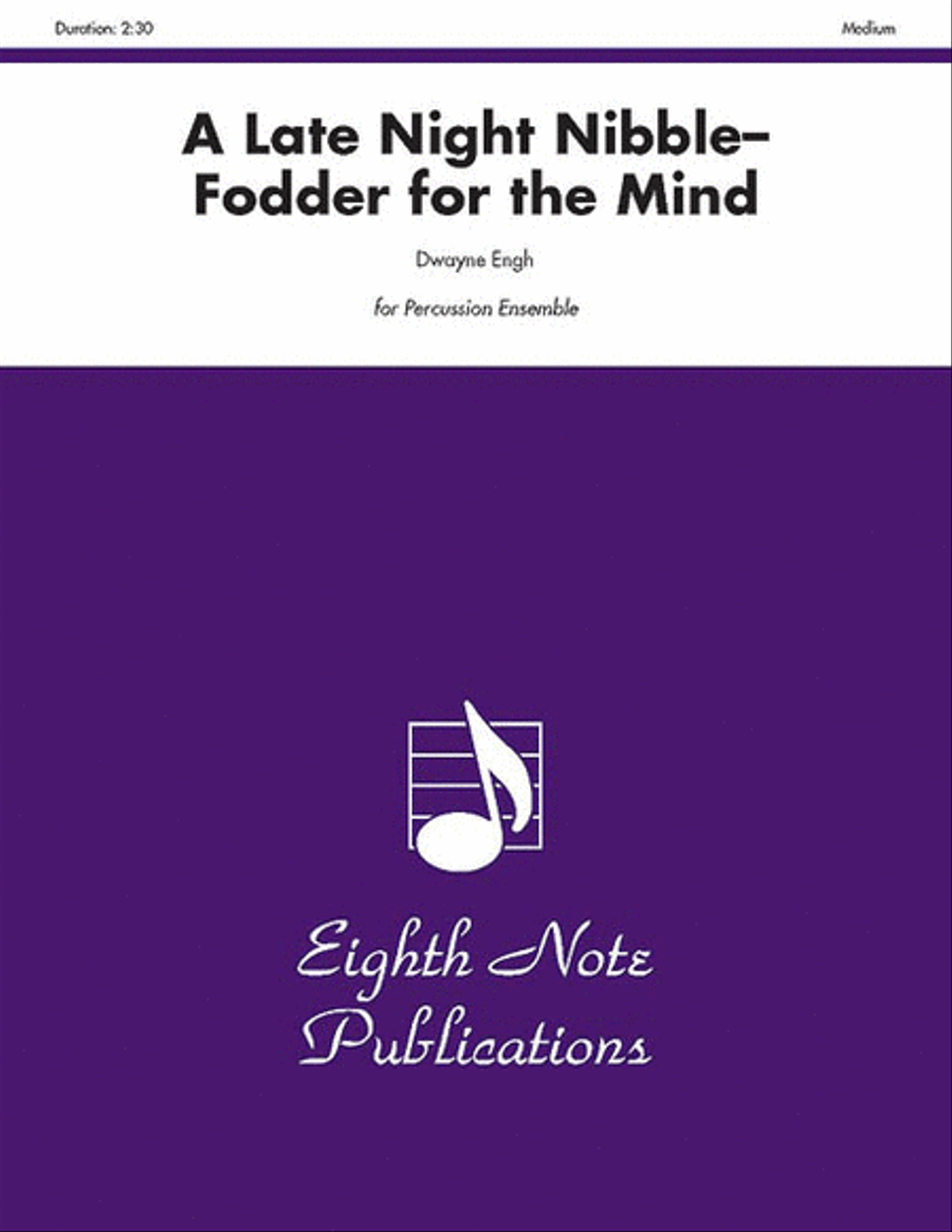 A Late Night Nibble: Fodder for the Mind Percussion Ensemble scores gallery preview page 1