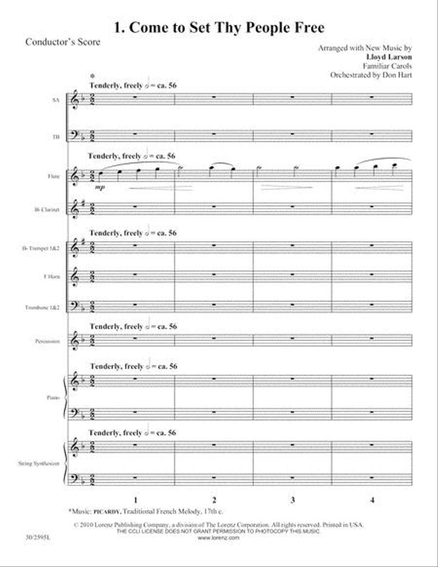 Follow the Star, Follow the King - Instrumental Score and Parts Choir scores gallery preview page 3