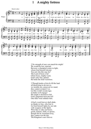 A mighty fortress. A new tune to a wonderful Martin Luther hymn.