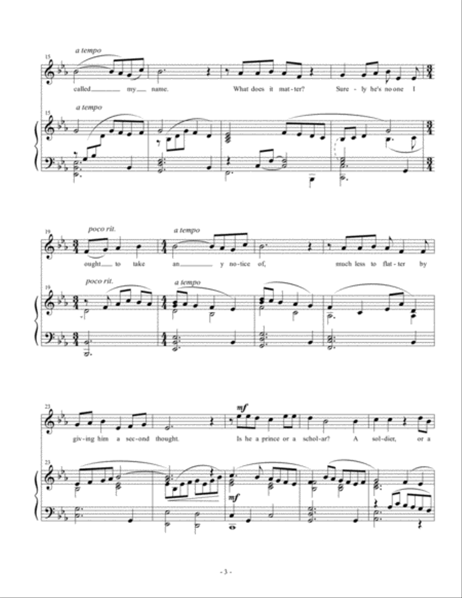 He Called My Name Soprano Voice scores gallery preview page 3