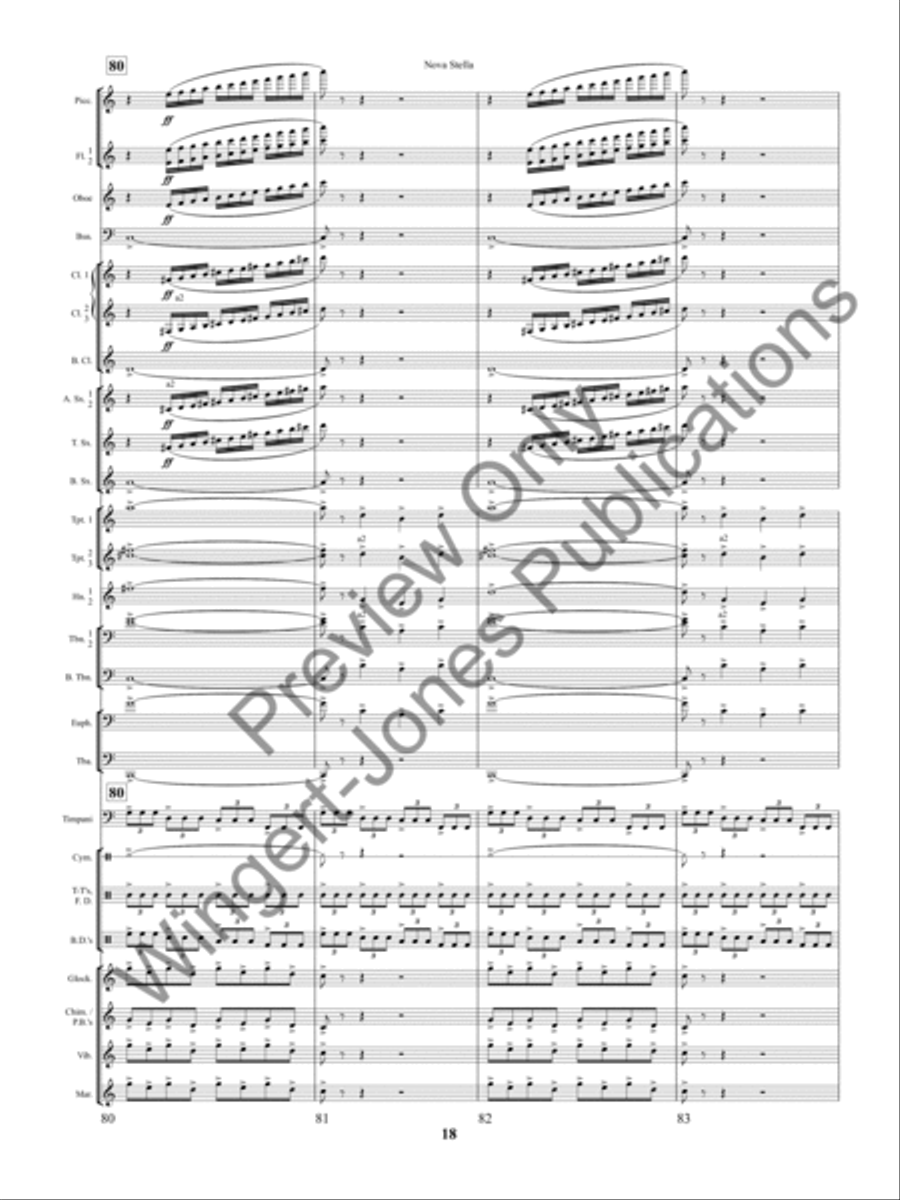 Nova Stella Concert Band scores gallery preview page 21