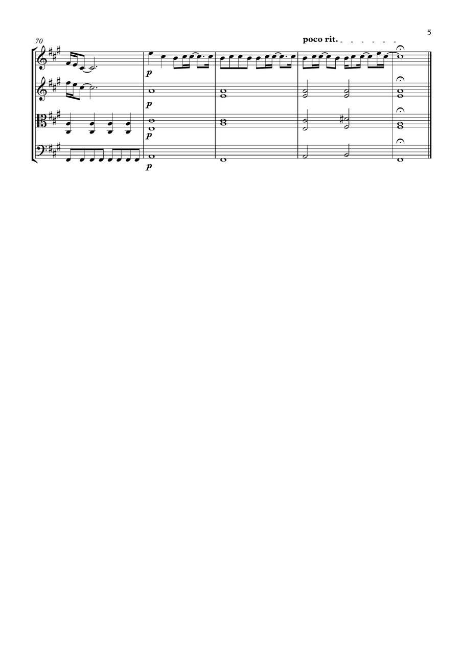 If I Had A Gun... String Quartet scores gallery preview page 5