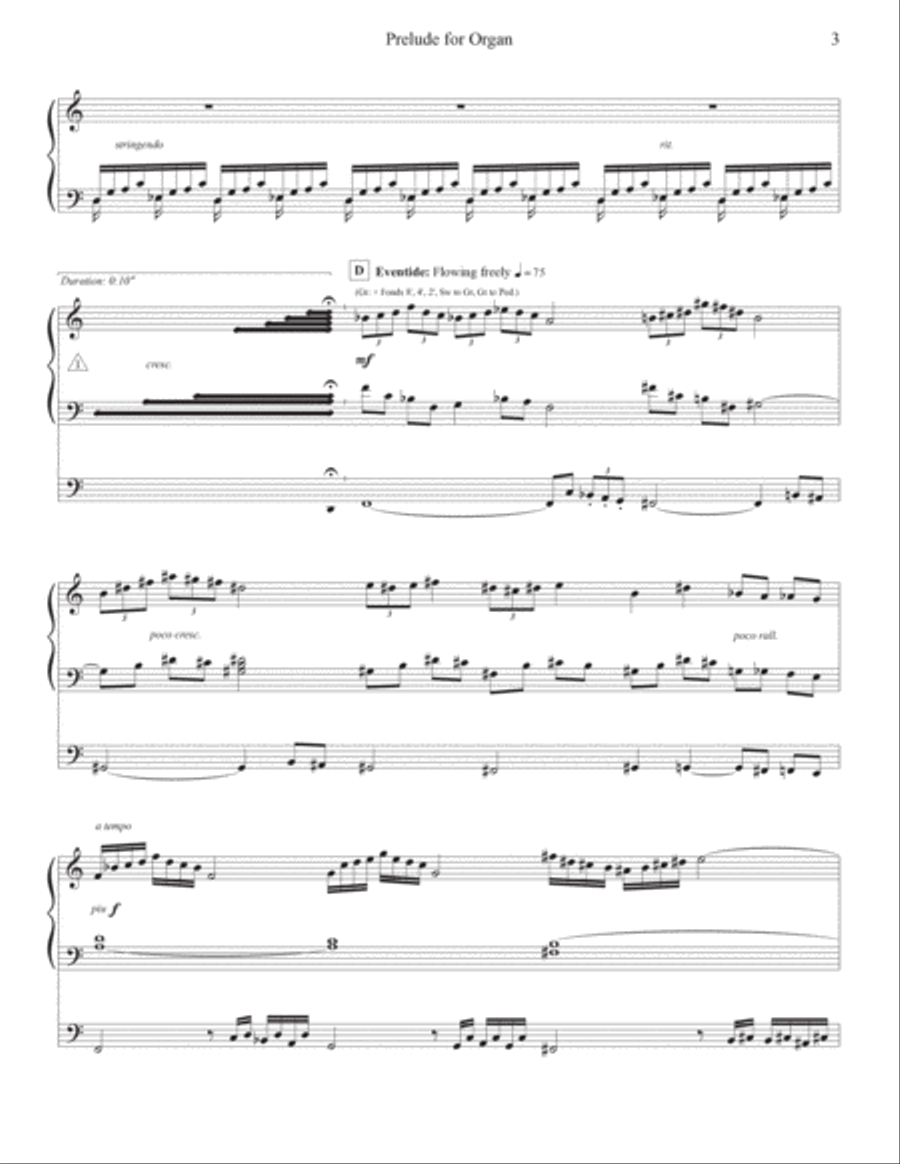 Prelude for Organ Prelude for Organ Organ Solo scores gallery preview page 3