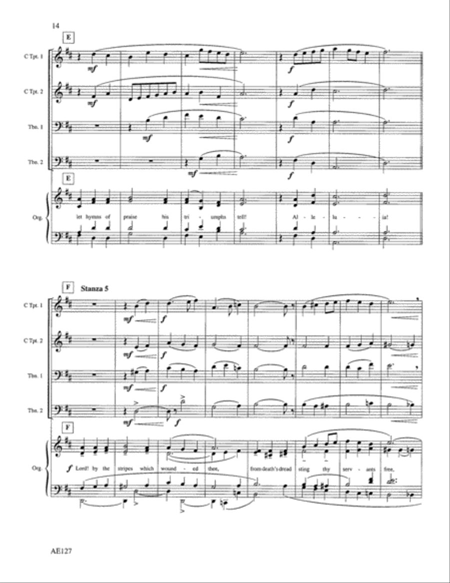 The Strife is O'er Choir scores gallery preview page 3