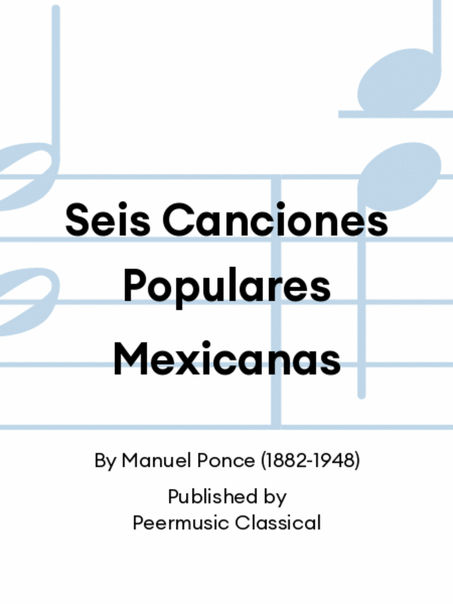 Seis Canciones Populares Mexicanas Chamber Music scores gallery preview page 1