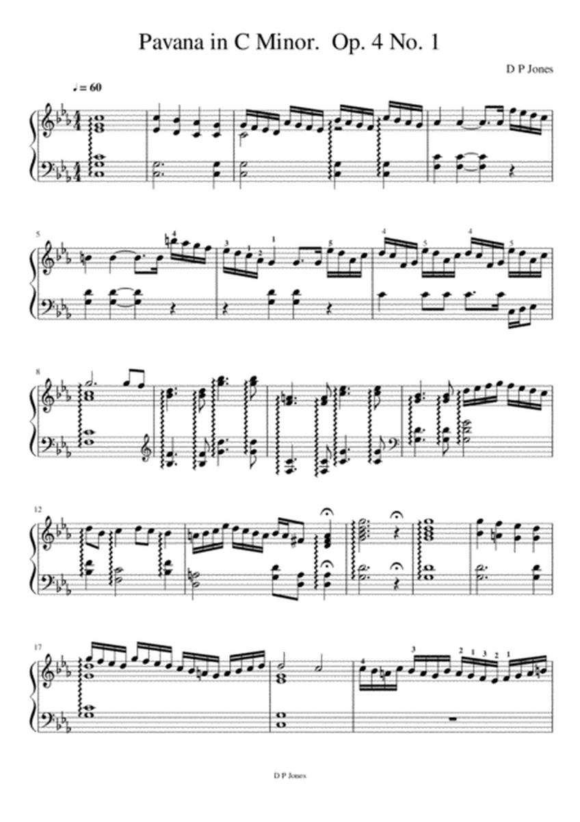 Pavana In C Minor (Op.4 No.1) image number null