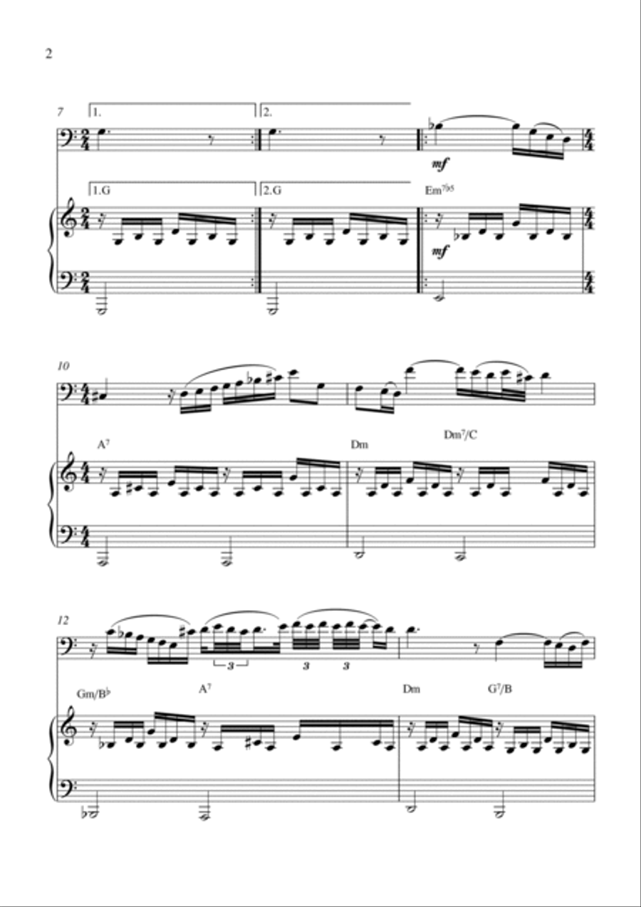 Arioso (for cello solo and piano accompaniment) Piano scores gallery preview page 2