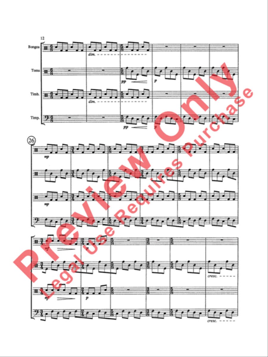 Triptych Percussion Ensemble scores gallery preview page 15