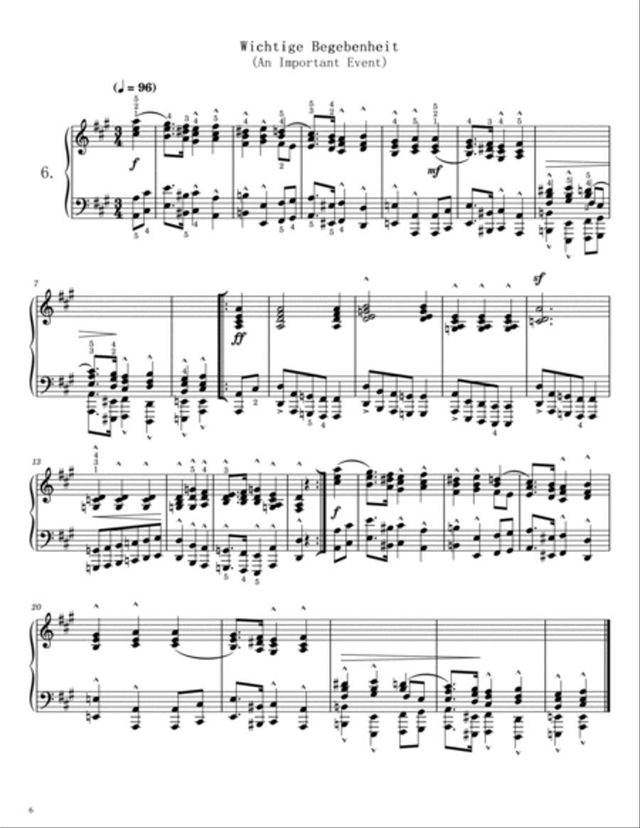 Kinderszenen, Op.15,Robert Schumann,Original Edition,For Piano Solo With Fingering Piano Solo scores gallery preview page 6