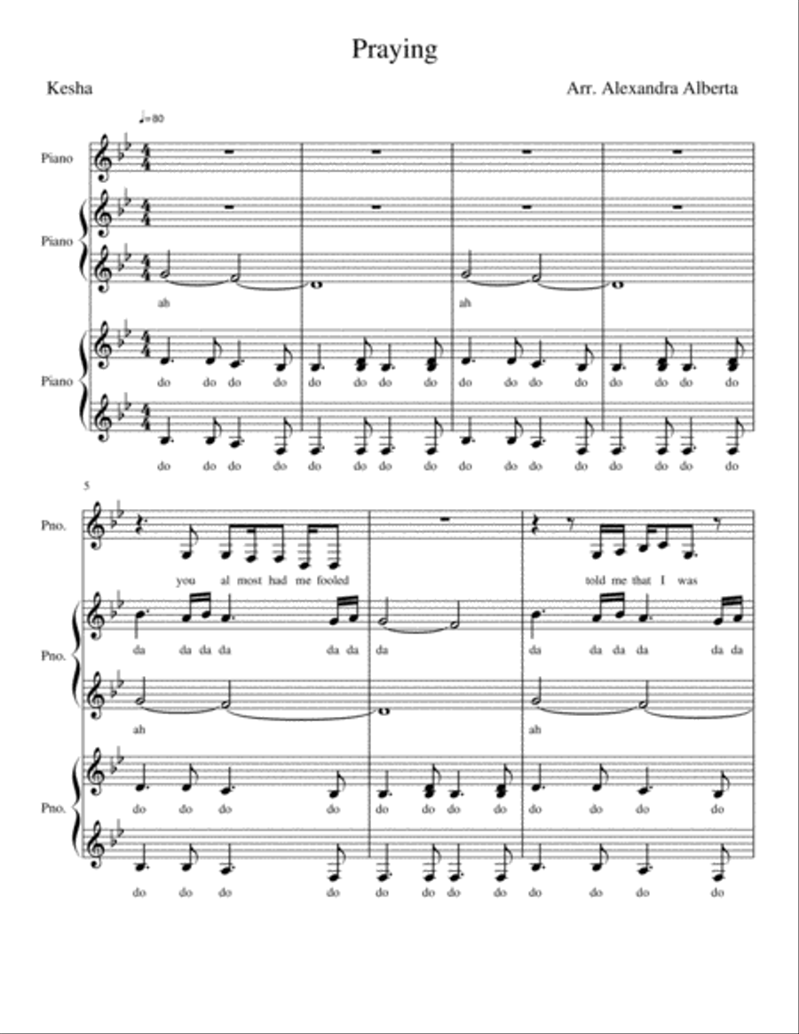Praying SA scores gallery preview page 1