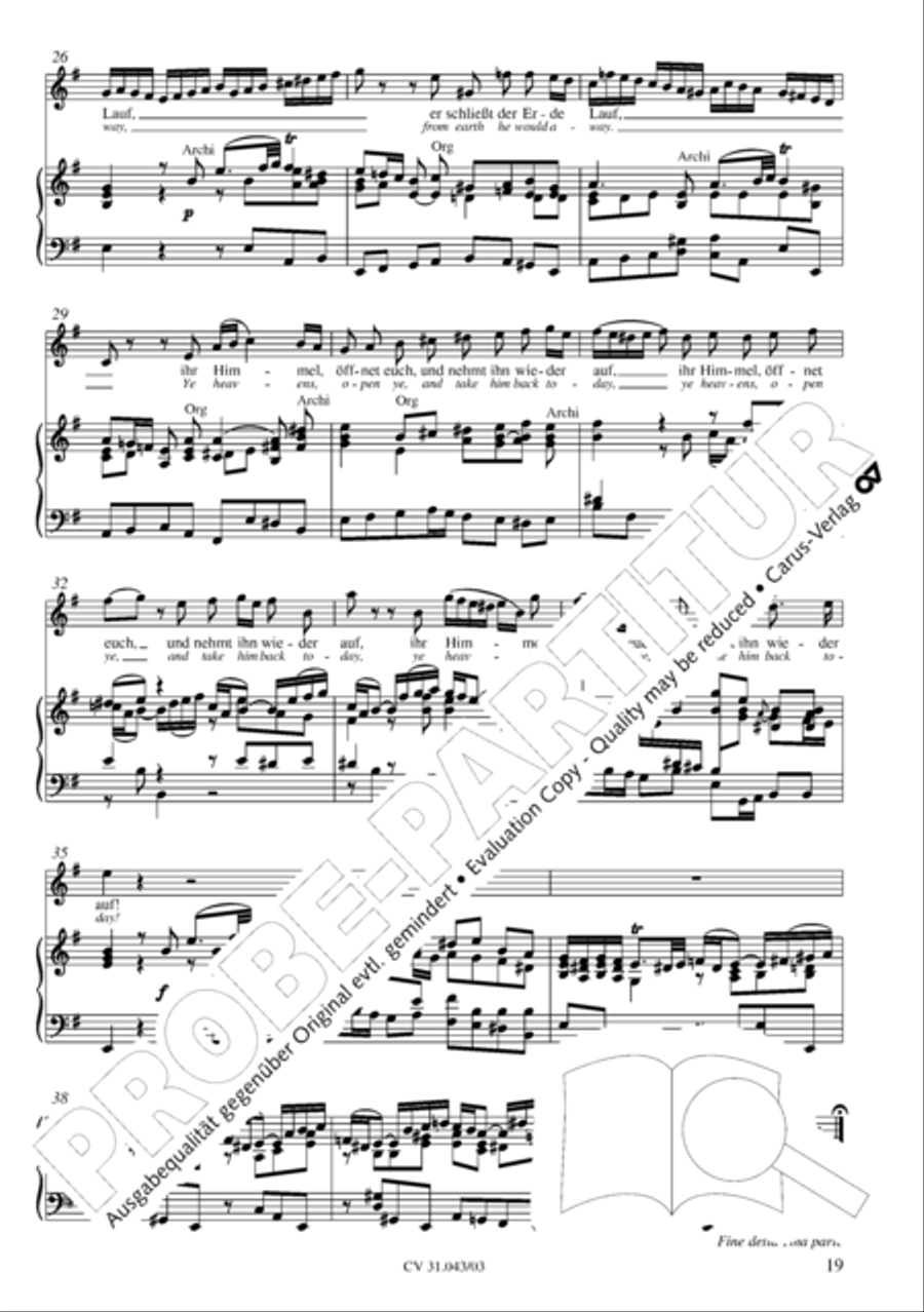 God goeth up with shouting (Gott fahret auf mit Jauchzen) 4-Part scores gallery preview page 20