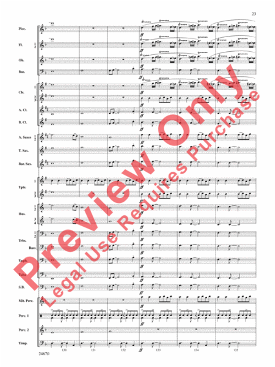 Tsunami Concert Band scores gallery preview page 24