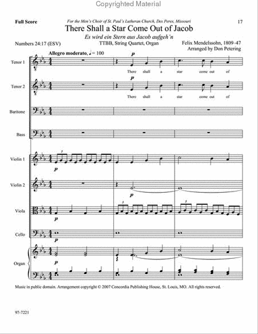 Sing, Men of God, Vol. 1 TTBB scores gallery preview page 5