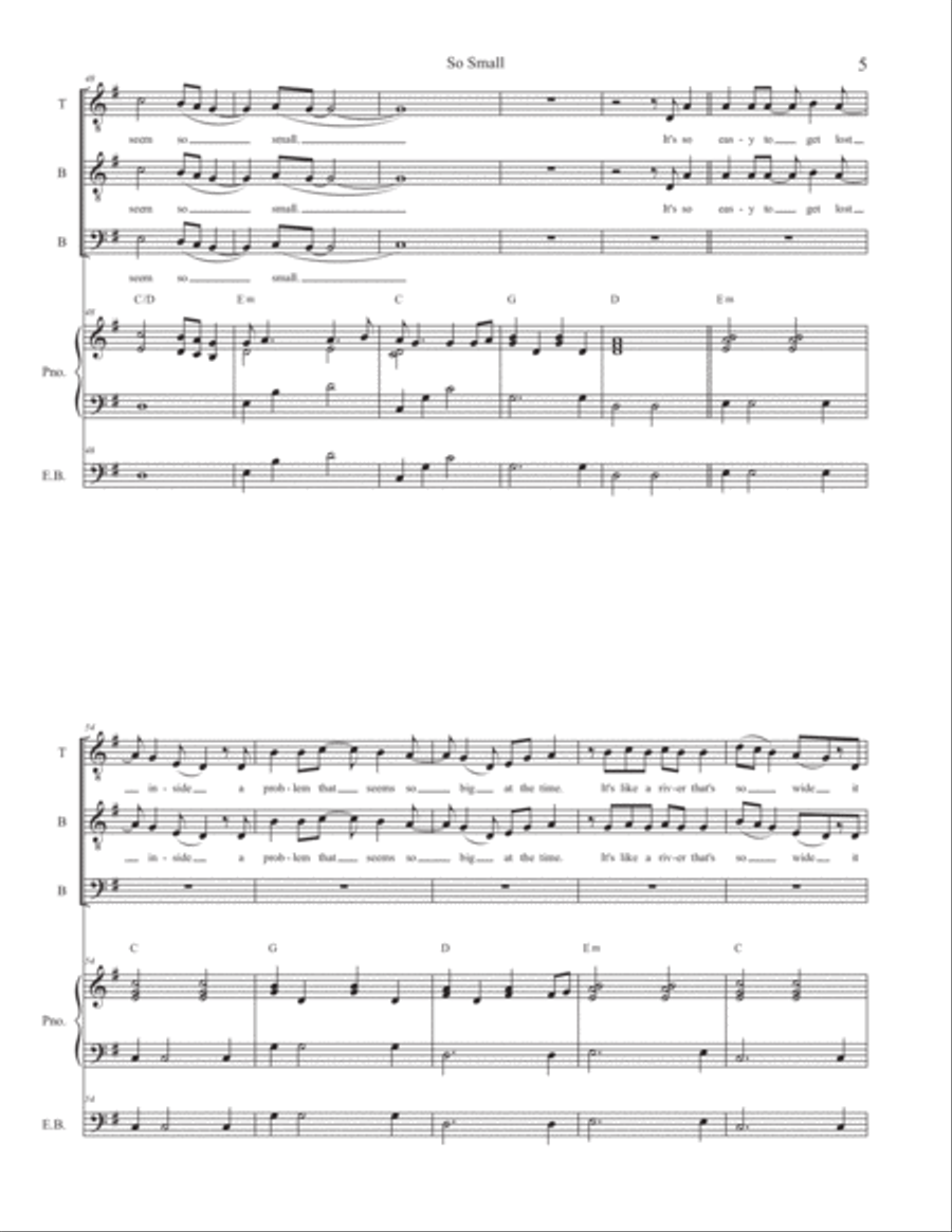 So Small So Small TTBB scores gallery preview page 5