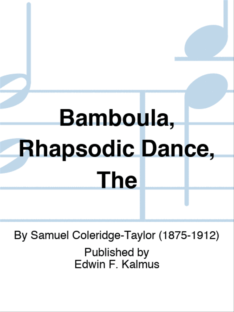Bamboula, Rhapsodic Dance, The Score scores gallery preview page 1