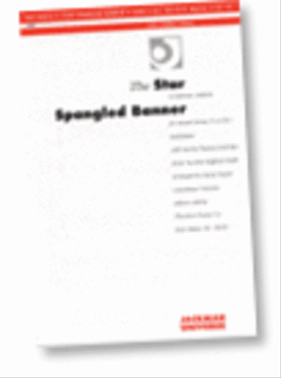 The Star Spangled Banner - SATB 4-Part scores gallery preview page 1