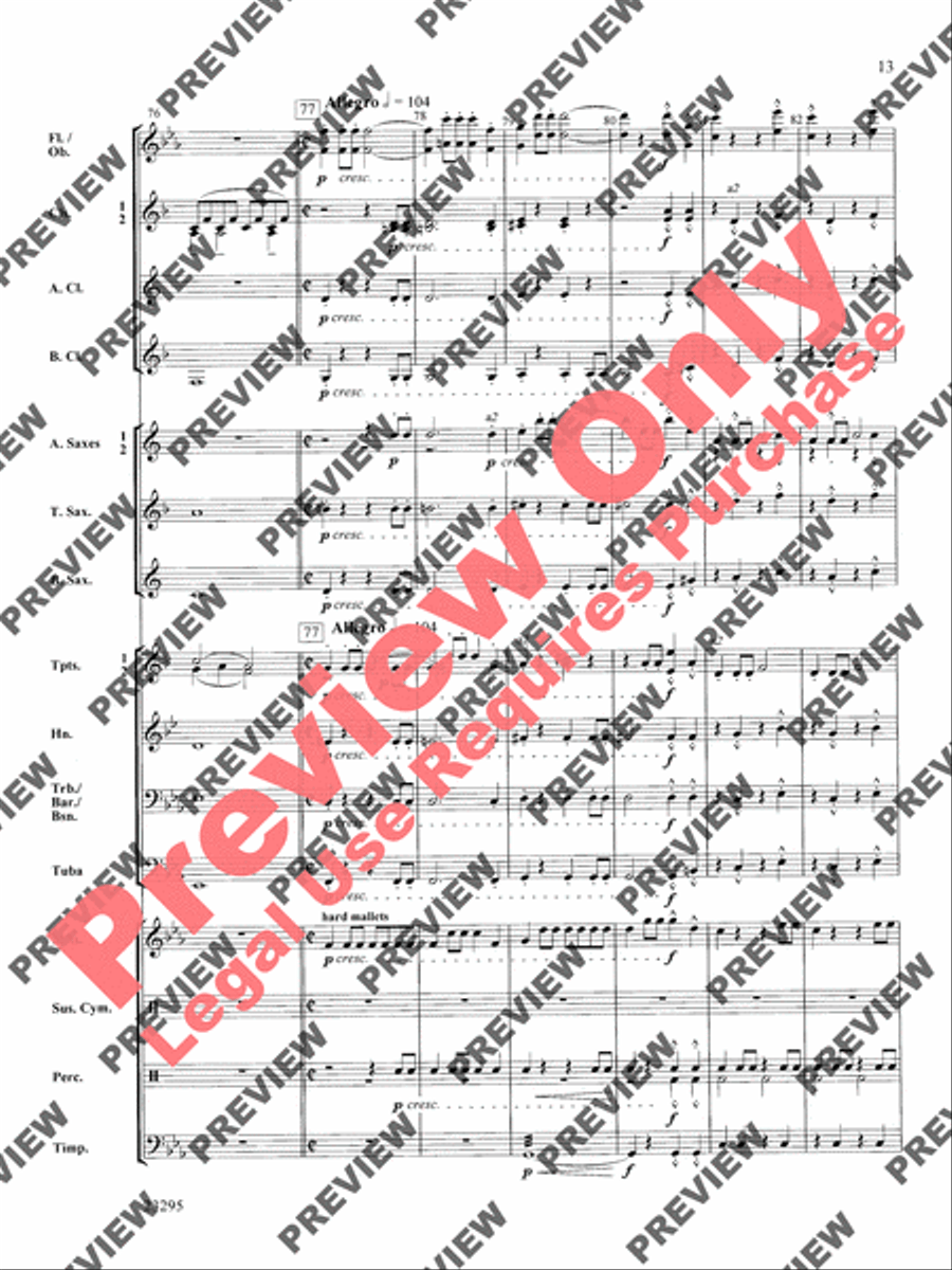 Stormchasers Concert Band scores gallery preview page 14