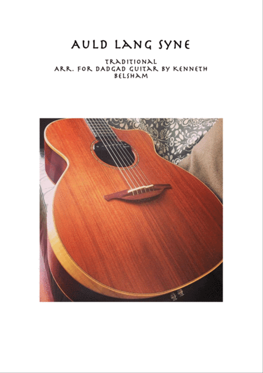 Auld Lang Syne - DADGAD Guitar Acoustic Guitar scores gallery preview page 1