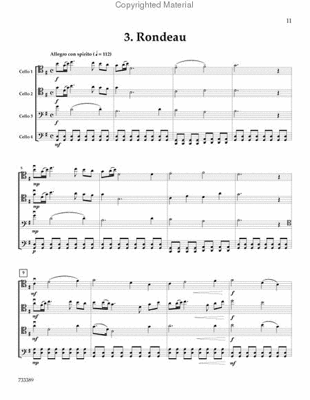 Suite Breve for Cello Quartet or Choir image number null