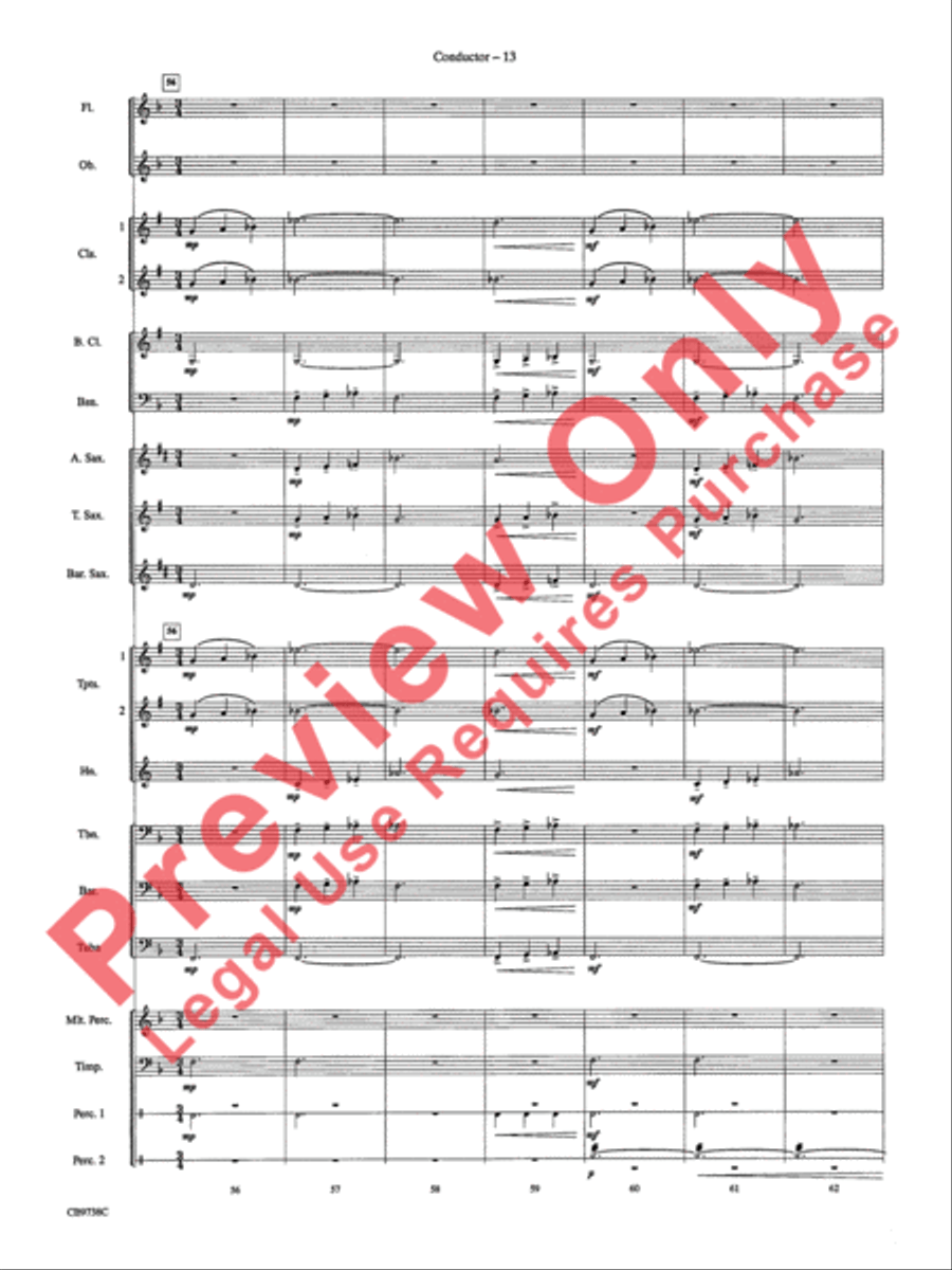 Batman Theme Concert Band scores gallery preview page 16