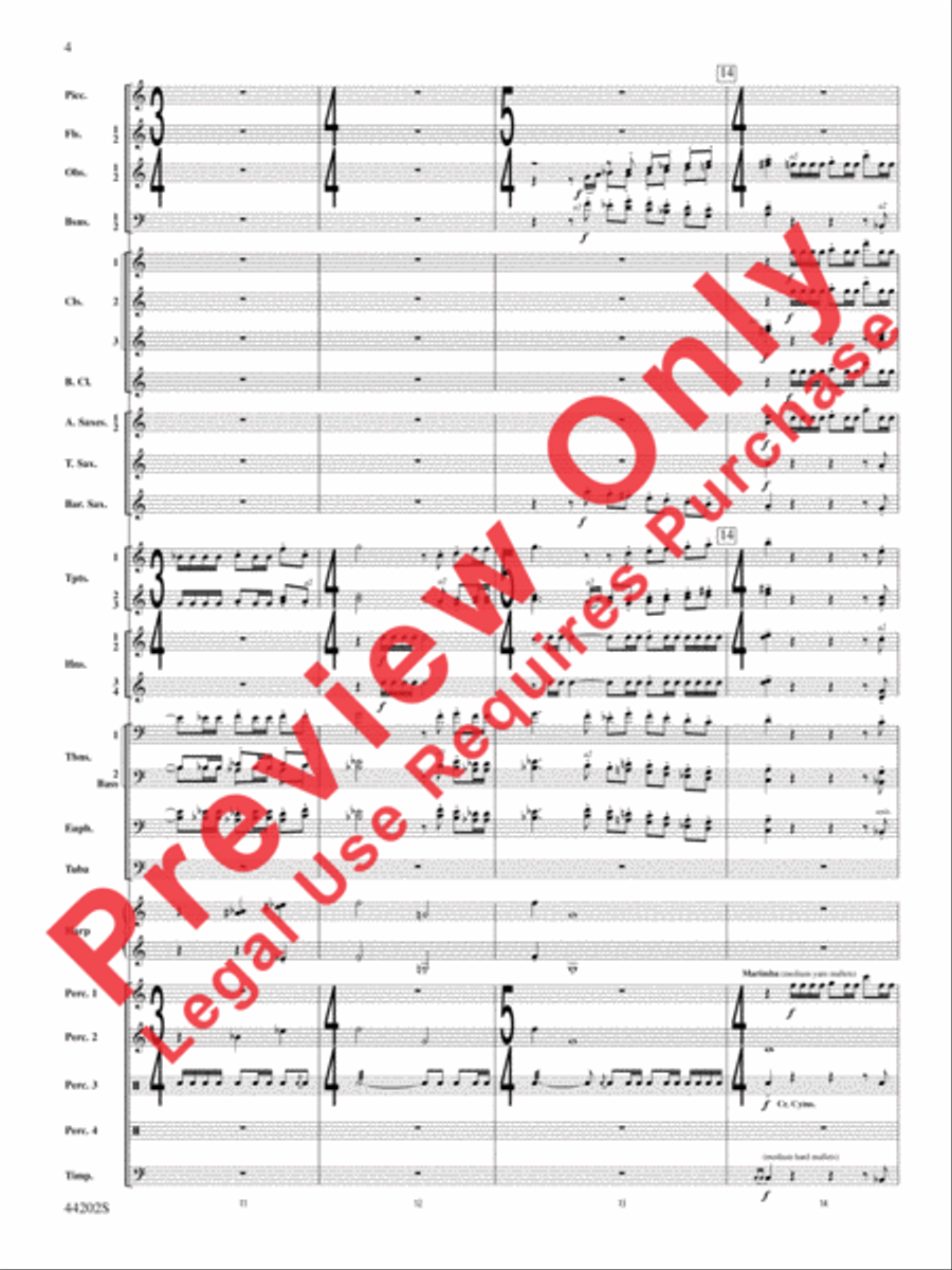 A Celebration Overture Concert Band scores gallery preview page 5