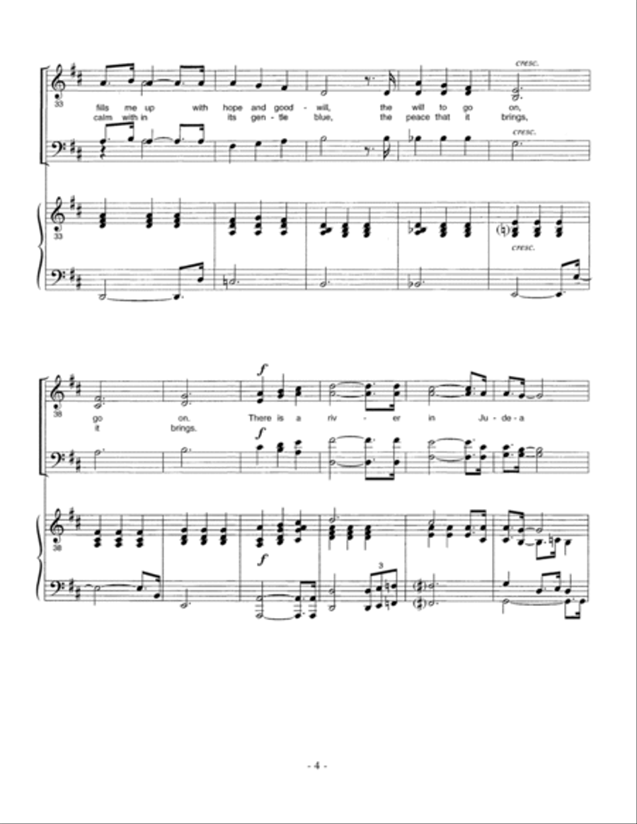 River in Judea - Piano River in Judea - Piano Choir scores gallery preview page 4