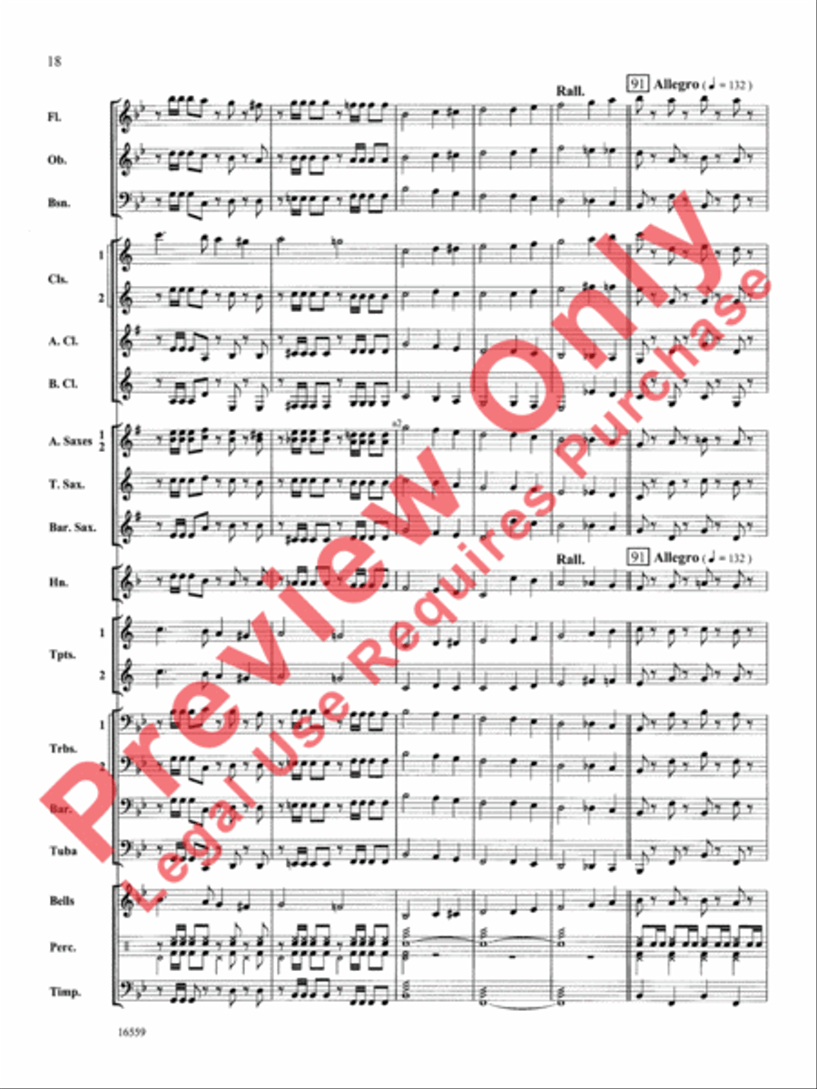 March Slav Concert Band scores gallery preview page 19