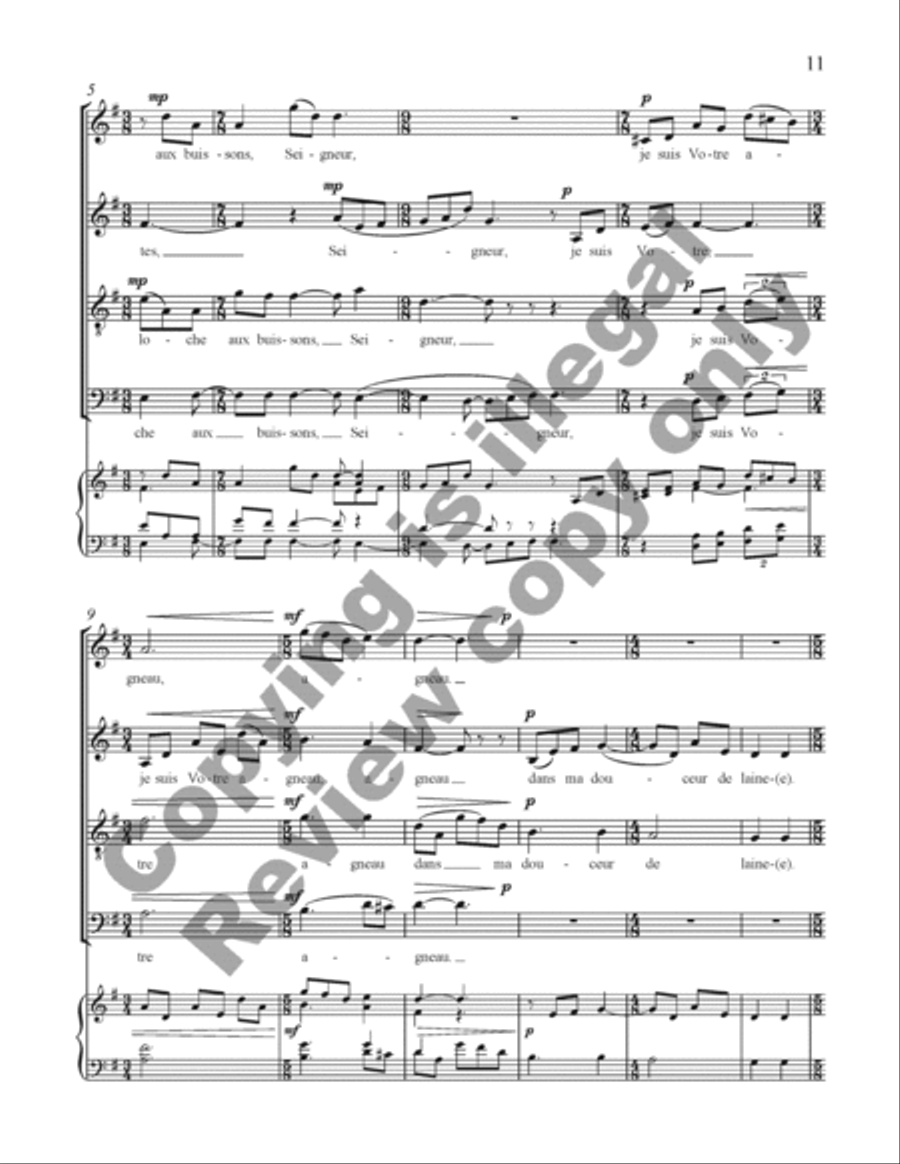 Choral de Bêtes Choral de Bêtes Divisi scores gallery preview page 30