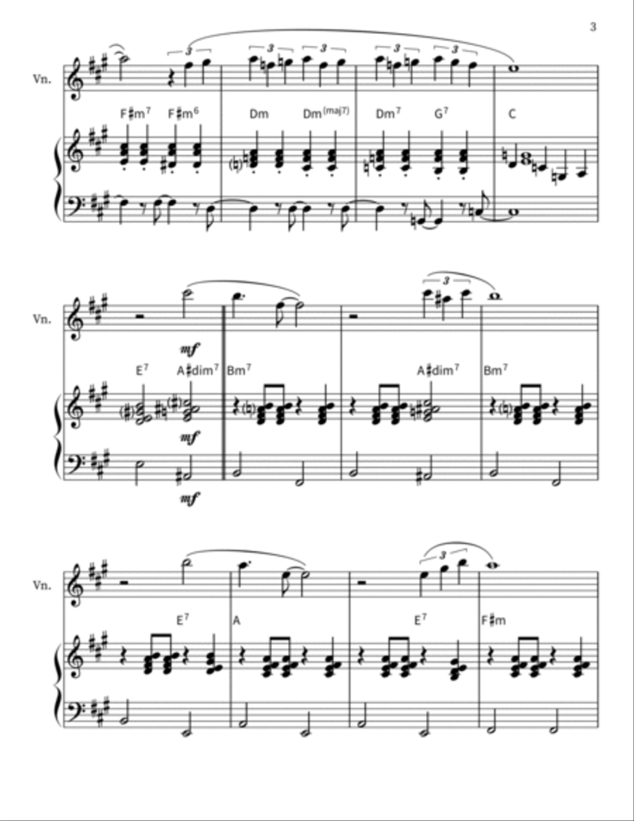 Volare Violin Solo scores gallery preview page 3