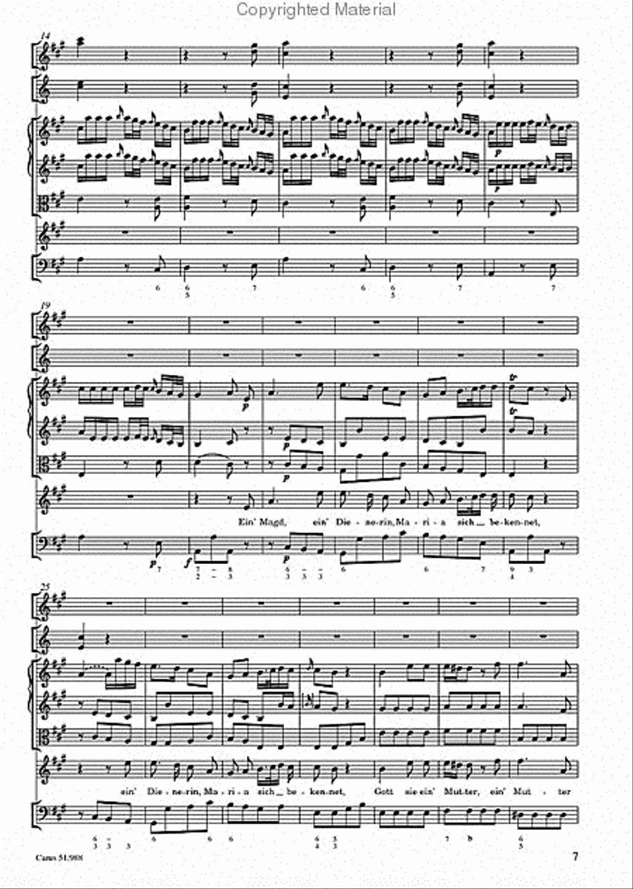 Ein' Magd, ein' Dienerin Soprano Voice scores gallery preview page 3