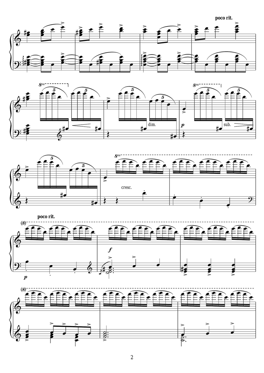 La Malaguena La Malaguena Piano Solo scores gallery preview page 2