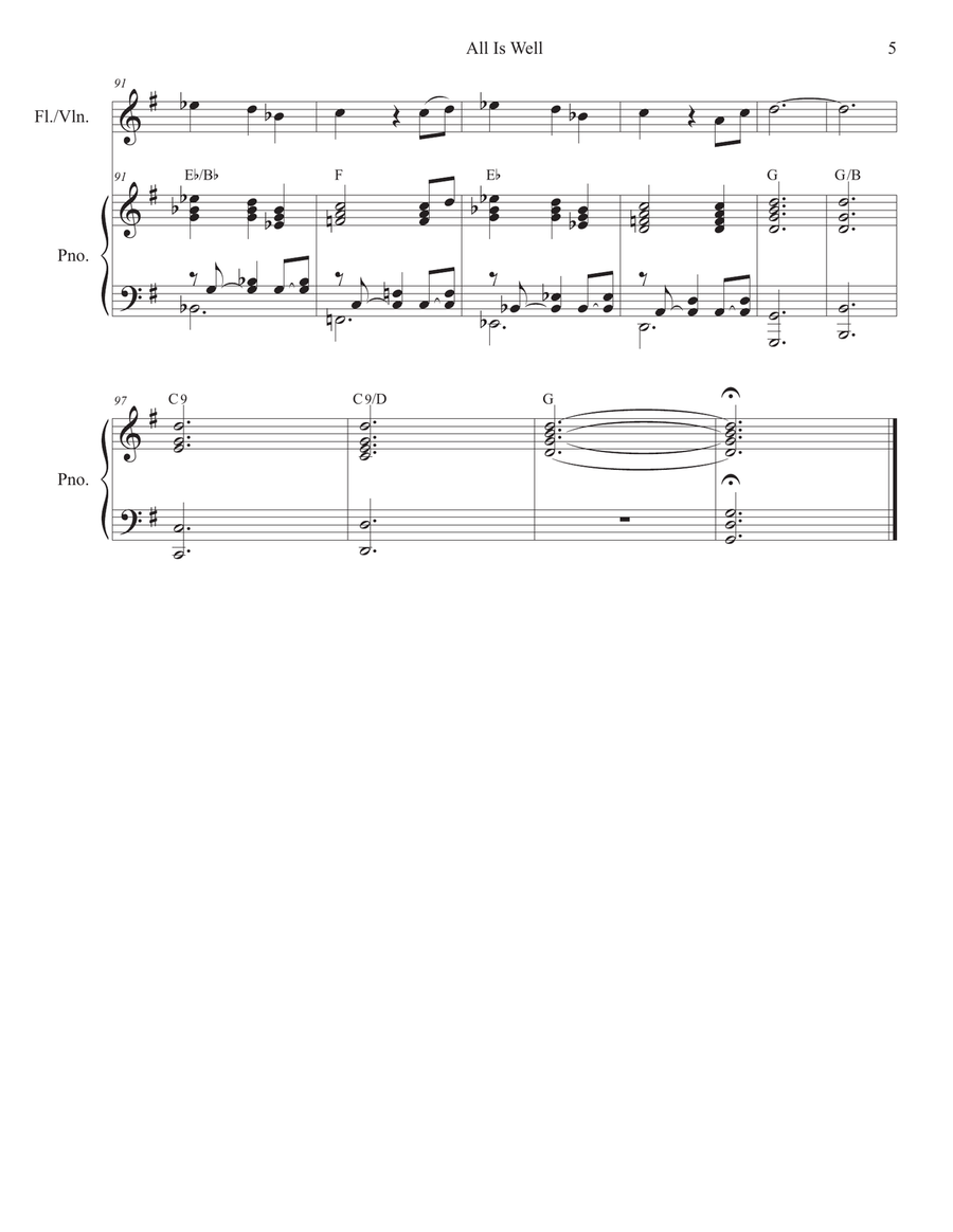 All Is Well All Is Well Piano scores gallery preview page 5
