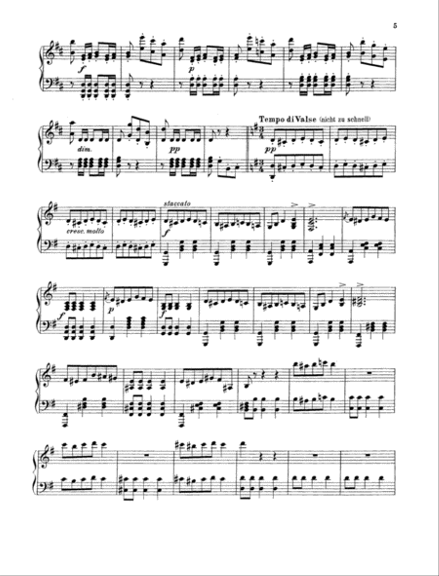 Die Fledermaus Piano Solo scores gallery preview page 4