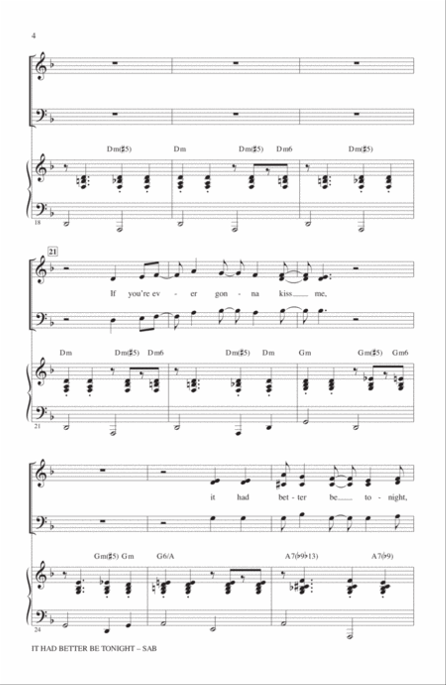 It Had Better Be Tonight 3-Part scores gallery preview page 3