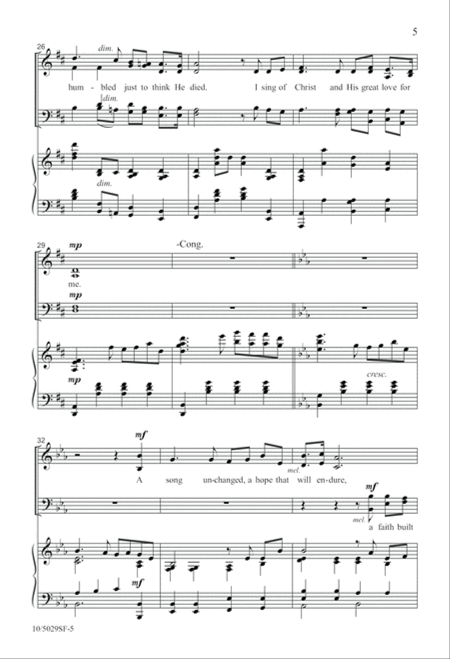 My Song Is Christ 4-Part scores gallery preview page 5