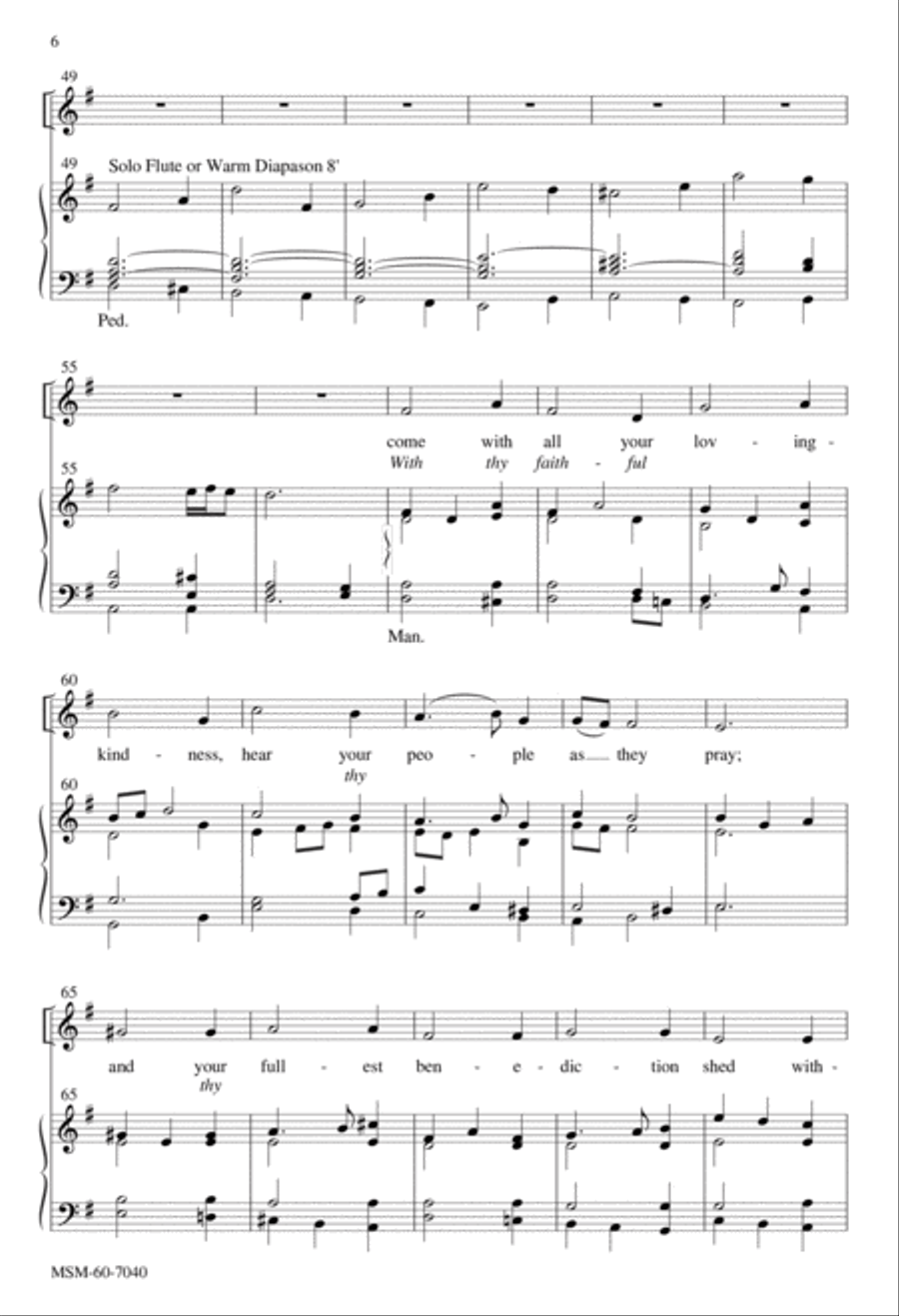 Christ Is Made the Sure Foundation 4-Part scores gallery preview page 5