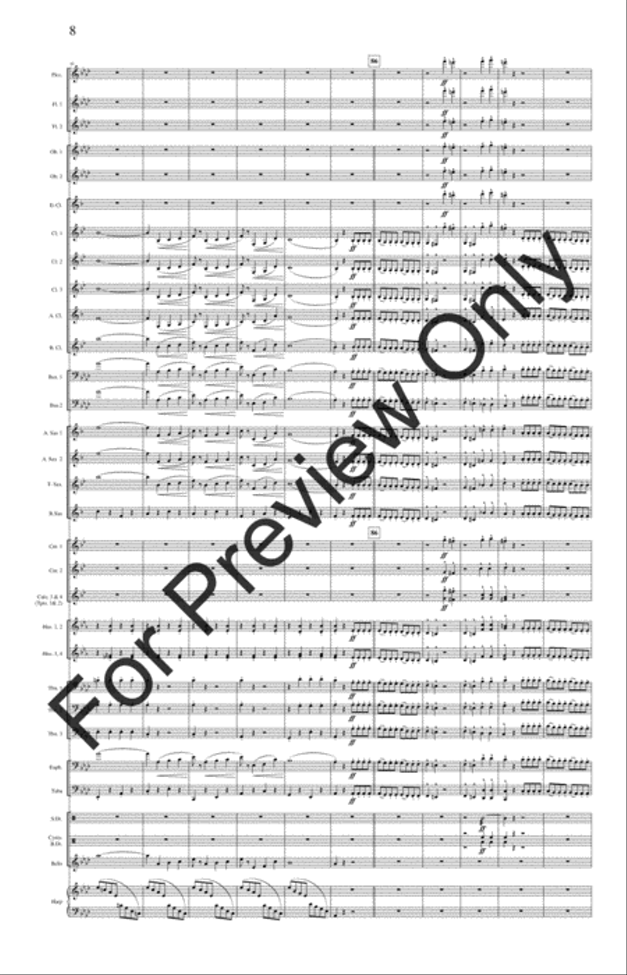 The Stars and Stripes Forever (Score) Concert Band scores gallery preview page 11
