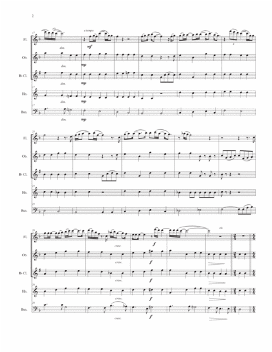 She's Got A Way Woodwind Quintet scores gallery preview page 4