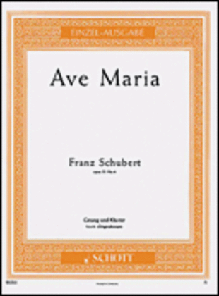 Book cover for Ave Maria, Op. 52, No. 6 (D 839)
