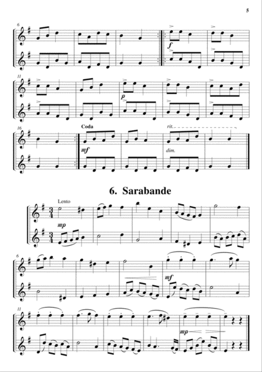 12 Flute Duets 12 Flute Duets Flute Duet scores gallery preview page 5