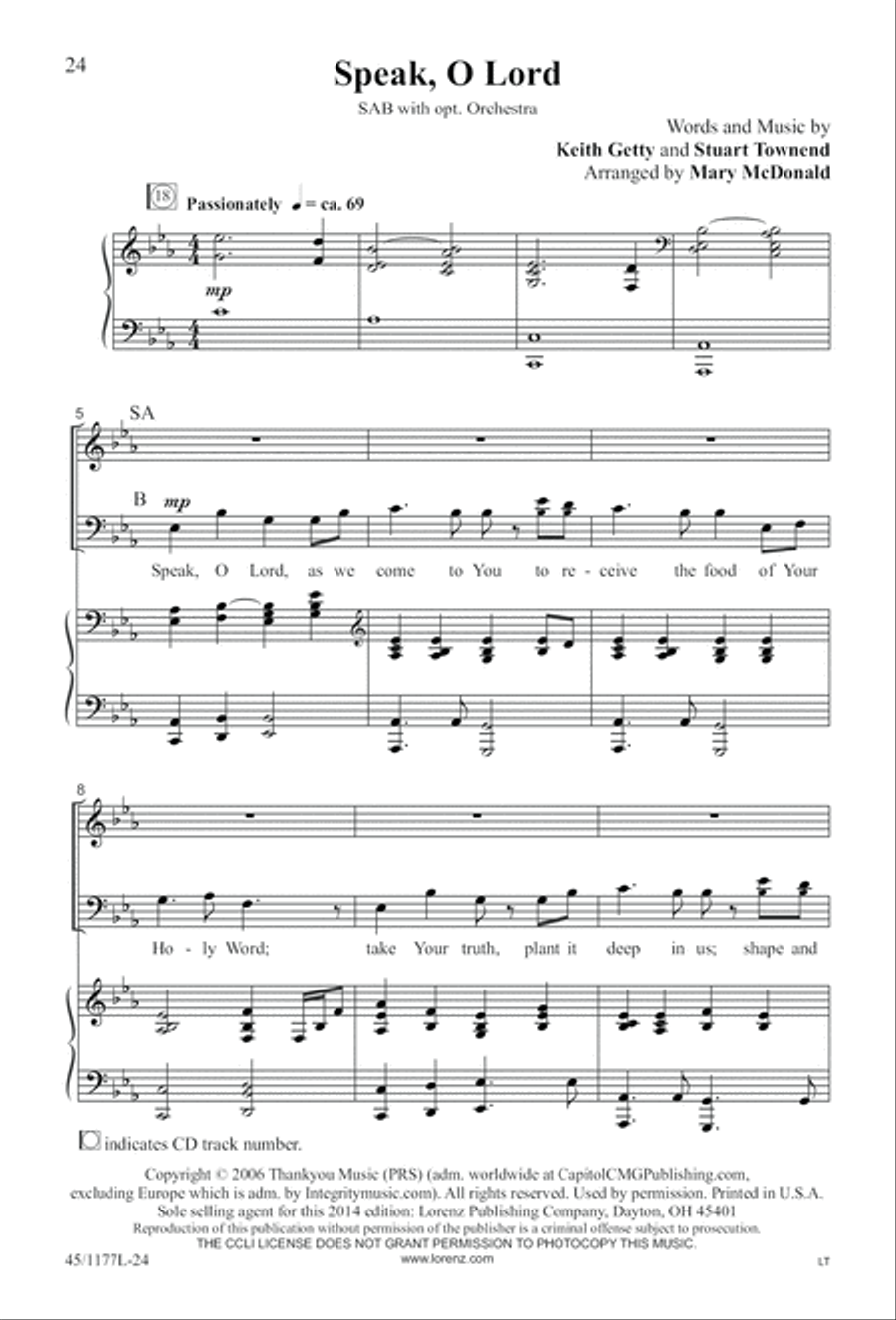 5 Getty Anthems for about 10 Singers 4-Part scores gallery preview page 25