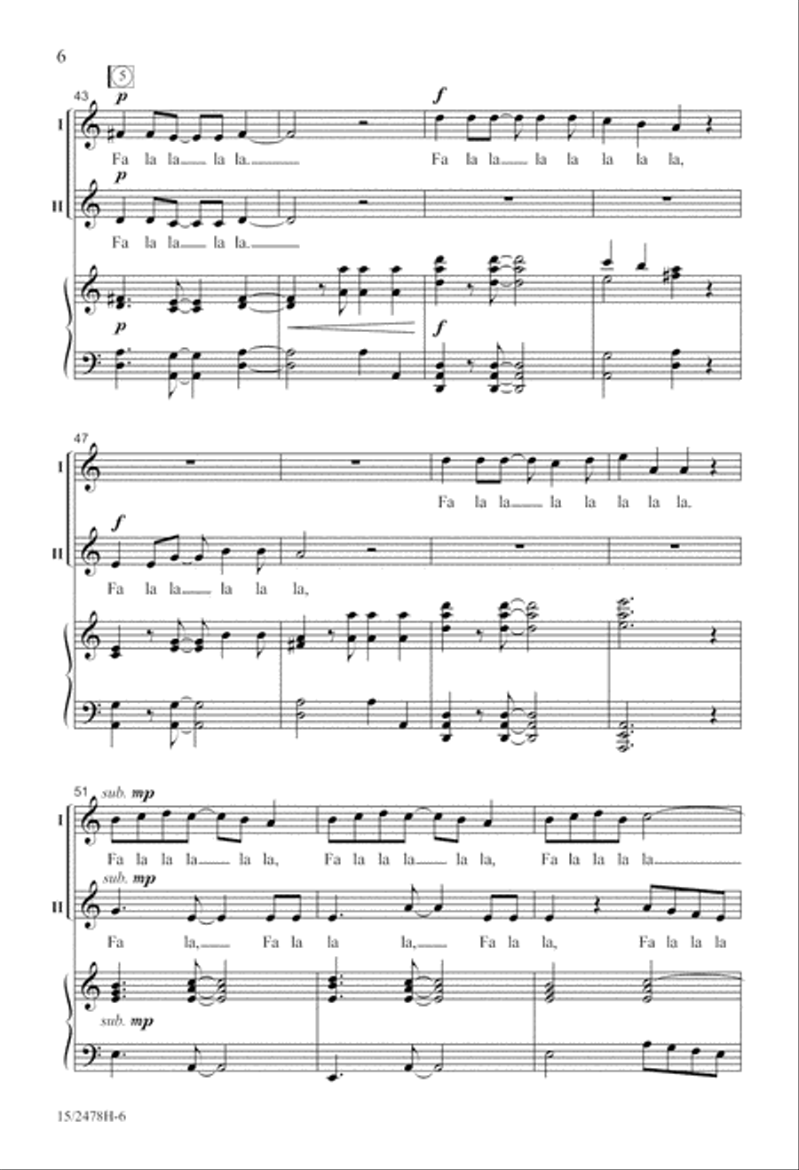 A Festive Fa La La 2-Part scores gallery preview page 7