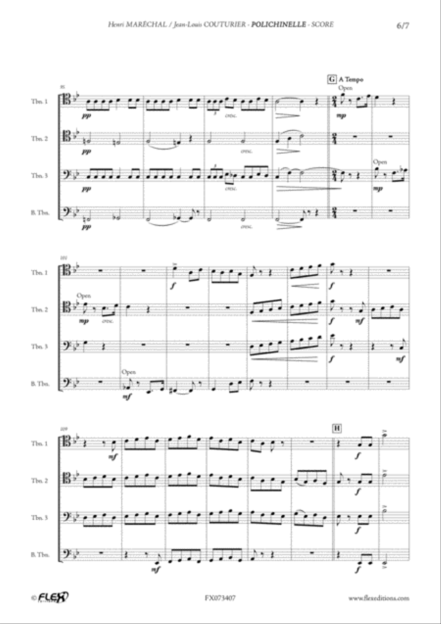 Polichinelle Trombone scores gallery preview page 6