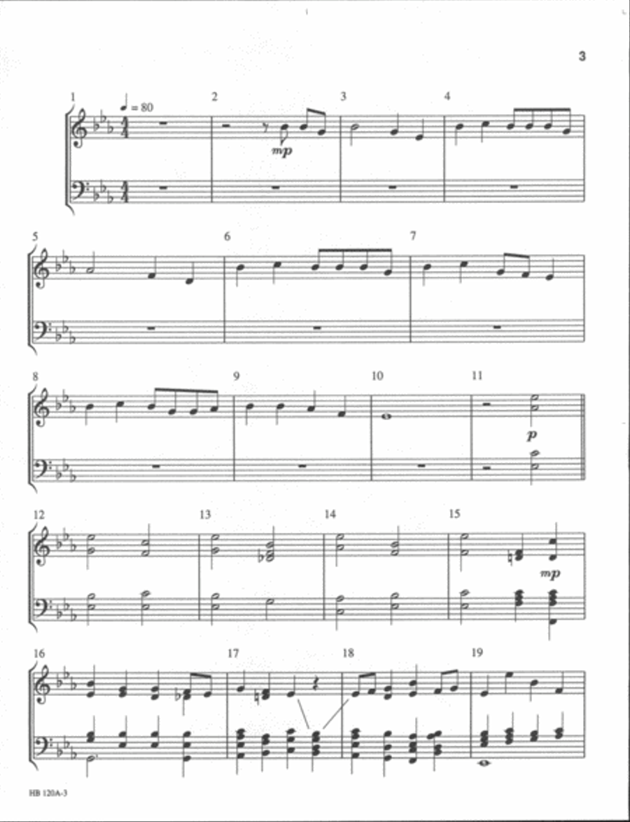 Our Father's World - handbell part 5-Octaves scores gallery preview page 3