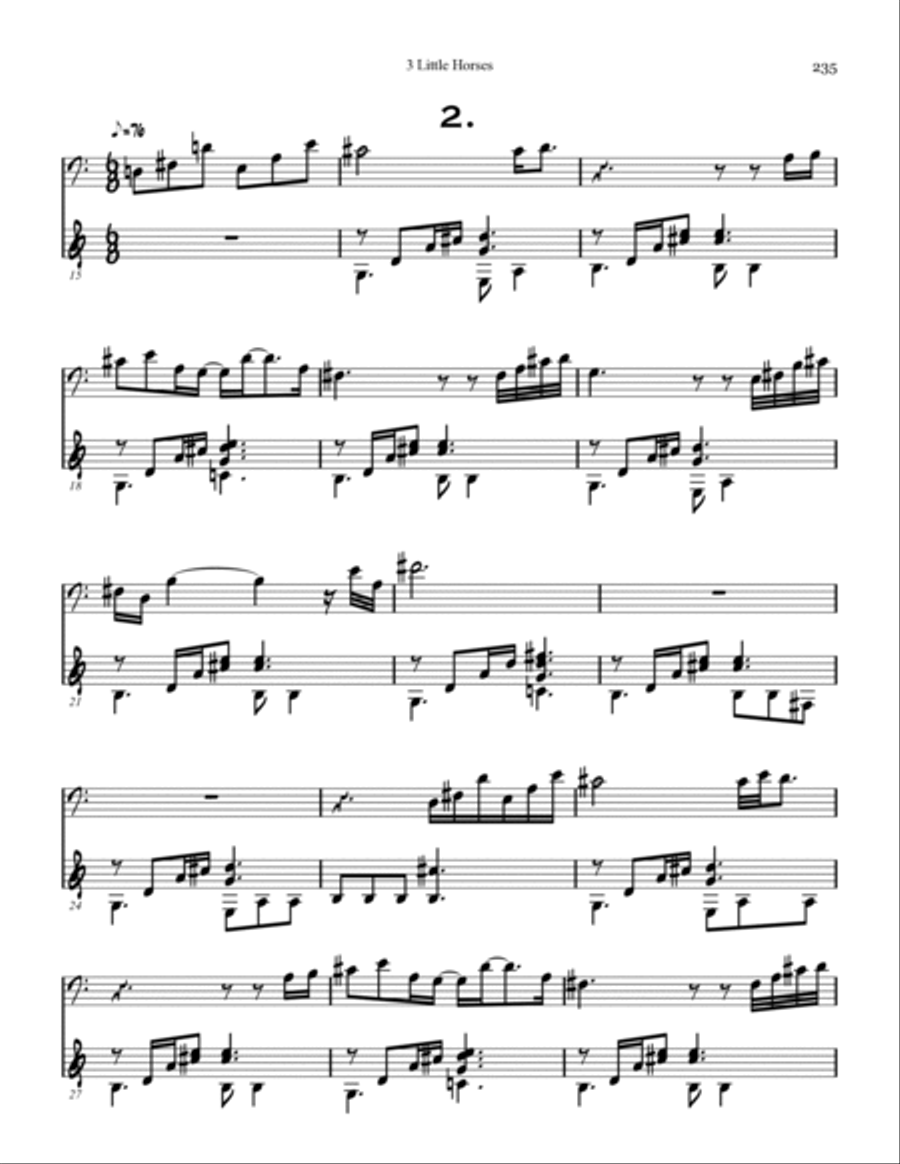 Three Little Horses Small Ensemble scores gallery preview page 3