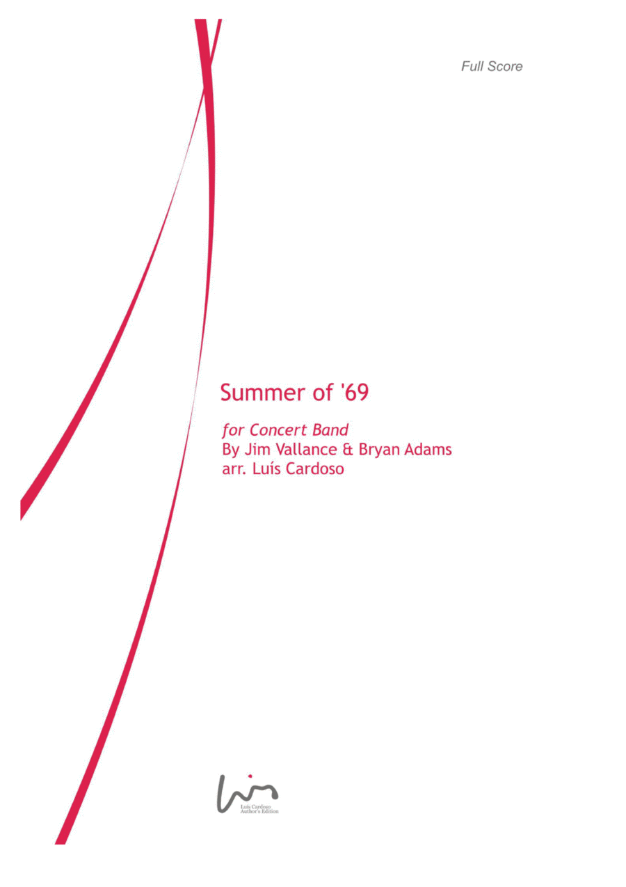 Summer Of '69 Summer Of '69 Concert Band scores gallery preview page 1
