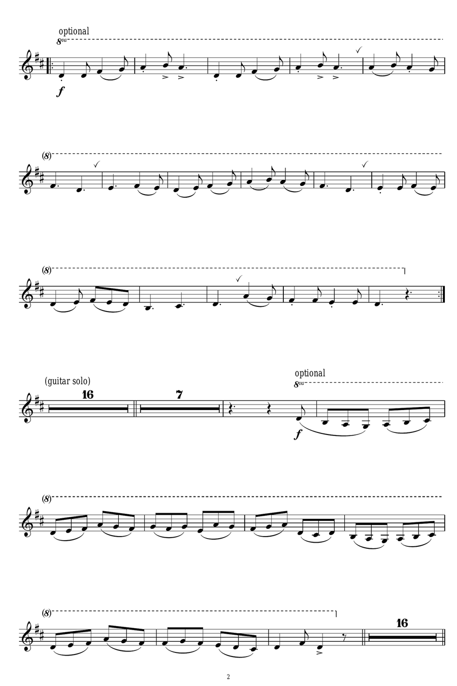 In Dulci Jubilo In Dulci Jubilo Clarinet Solo scores gallery preview page 2