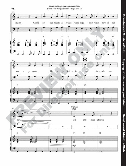 Ready to Sing New Hymns of Faith (Choral Book) image number null