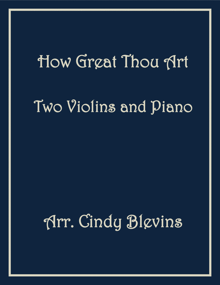 How Great Thou Art, Two Violins and Piano image number null